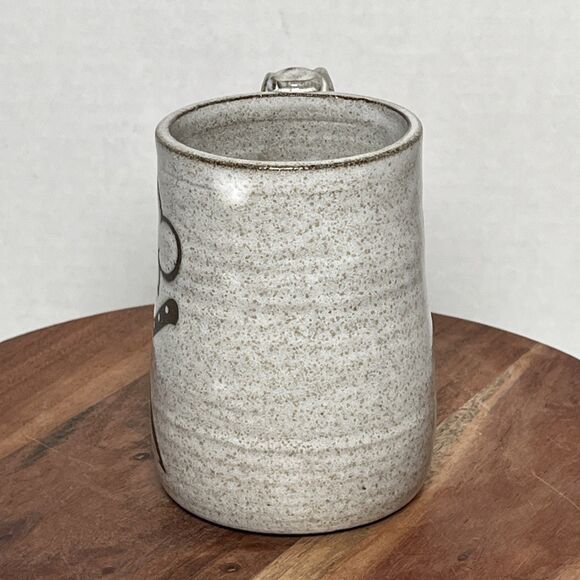 Kerri Henry Studio Art Pottery Chef Coffee Mug Crossed Knives Chef’s Hat Signed - Picture 3 of 7